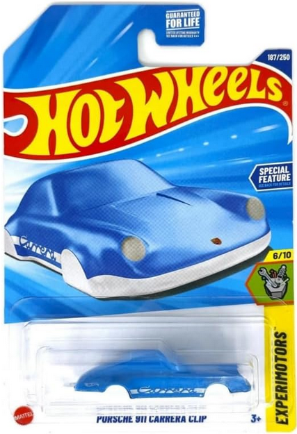 Hot Wheels Porsche 911 Carrera Clip [Blue Top/White Bottom] 187/250 Experimotors 6/10