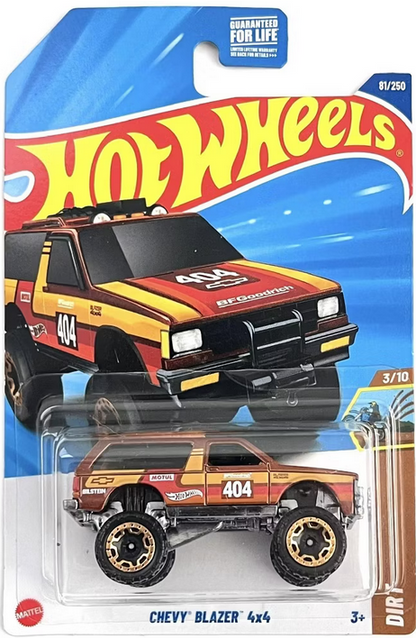 Hot Wheels Chevy Blazer 4x4 Dirt