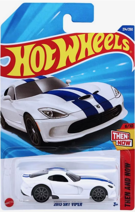 Hot Wheels 2013 SRT Viper White & Blue 214/250 Then and Now 6/10
