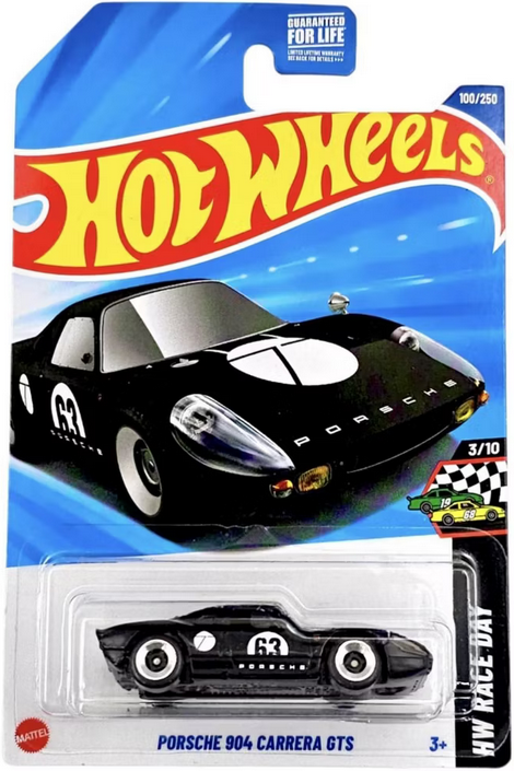 Hot Wheels Porsche 904 Carrera GTS Black 100/250 HW Race Day 3/10