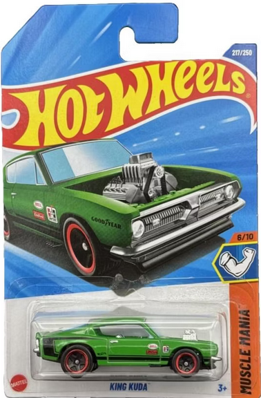 Hot Wheels King Kuda Green 217/250 Muscle Mania 6/10