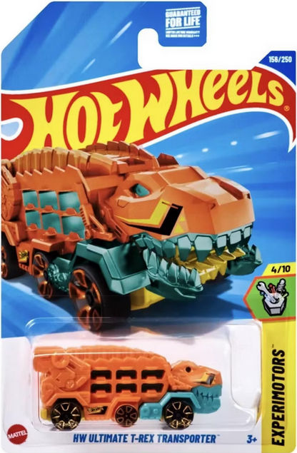 Hot Wheels HW Ultimate T-Rex Transporter Orange 156/250 Experimotors 4/10