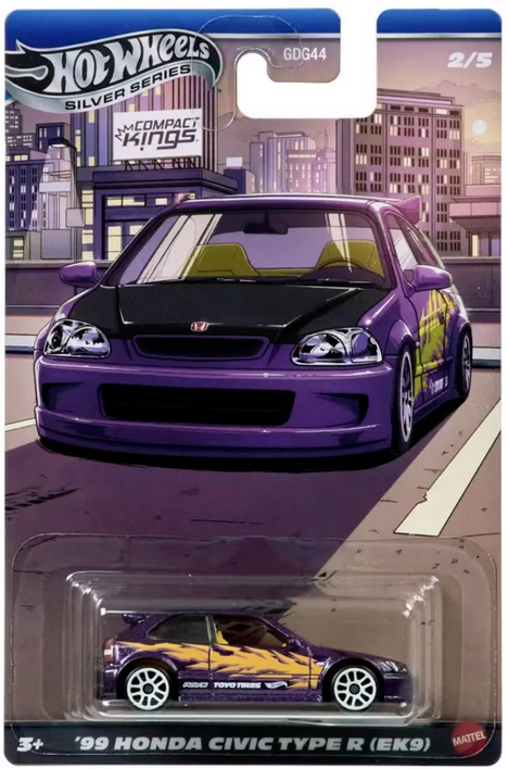 Hot Wheels Silver Series 1999 Honda Civic Type R EK9 2/5 Compact Kings