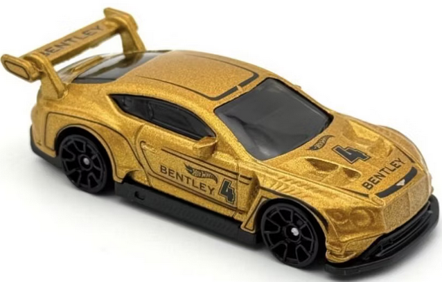 Hot Wheels 2018 Bentley Continental GT3 (Gold) 162/250  Race Day 7/10