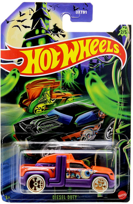 Hot Wheels Halloween 2025 Diesel Duty 2/5 Die Cast Car