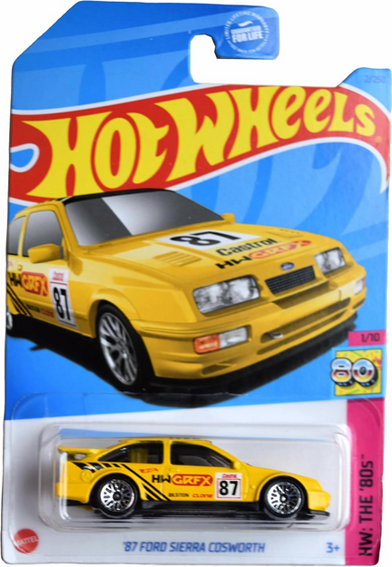 Hot Wheels '87 Ford Sierra Cosworth [Yellow] 2/250 HW: The '80S 1/10