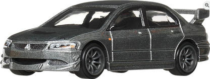 Hot Wheels Premium Car Culture Mitsubishi Lancer Evolution IX  Ronin Run II, 1:64 Scale Die-Cast , Vehicle with Real Riders Tires