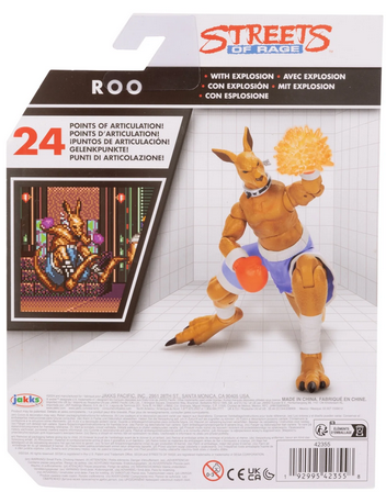 Sega 4 inch Tall Action Figure Streets of Rage Rage Roo with 22 Points of Articulation