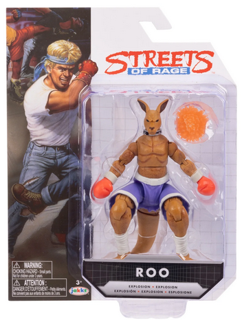 Sega 4 inch Tall Action Figure Streets of Rage Rage Roo with 22 Points of Articulation