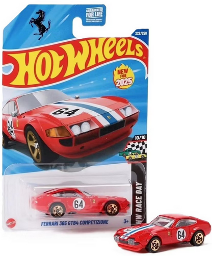 Hot Wheels Ferrari 365 GTB4 Competizione 222/250 HW Race Day 10/10