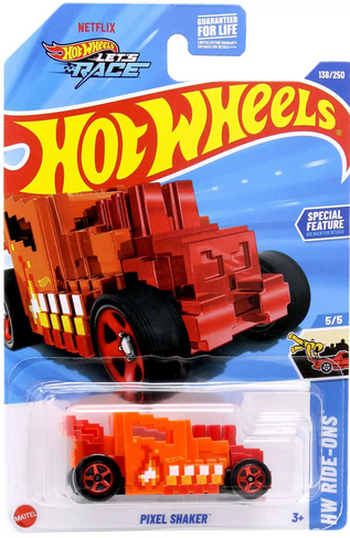 Hot Wheels Pixel Shaker Orange 138/250 HW Ride-Ons 5/5