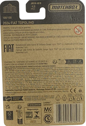 Matchbox 2024 Fiat Topolino Green 100/100