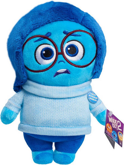 Inside Out 2 Talk It Out Small Talking Plush - Sadness, Kids Toys for Ages 3 Up by Just Play