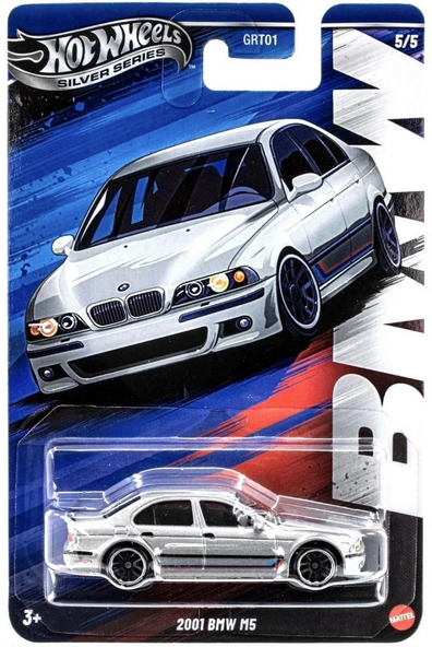 Hot Wheels 2001 BMW M5 Silver Series 5/5