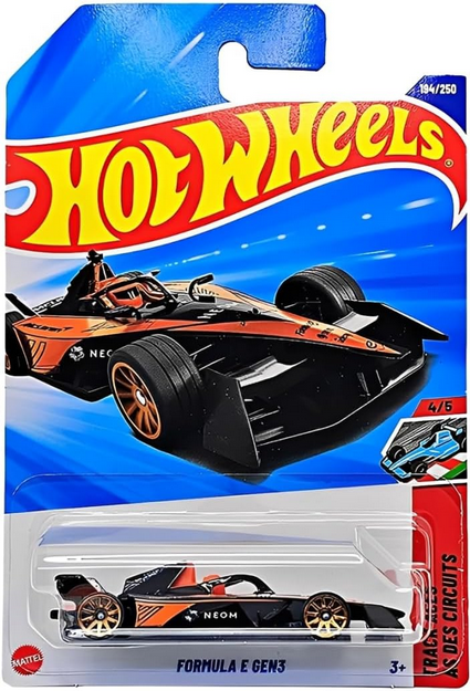 Hot Wheels Formula E Gen3 194/250 Track Aces 4/5, 1:64 Scale