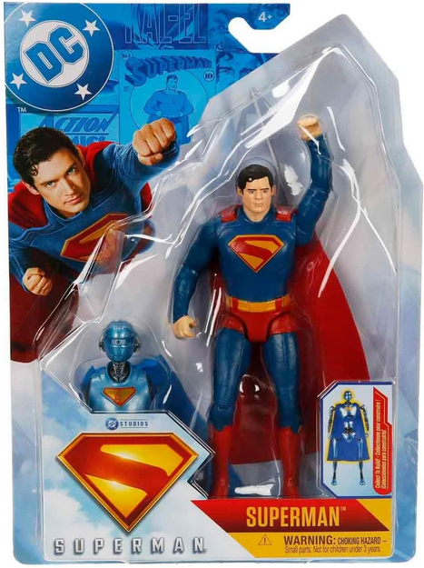 DC Comics, Superman 6-Inch Action Figure, Authentic Superman Movie Styling, Super Heroes Kids Toys for Boys and Girls Ages 4 and Up