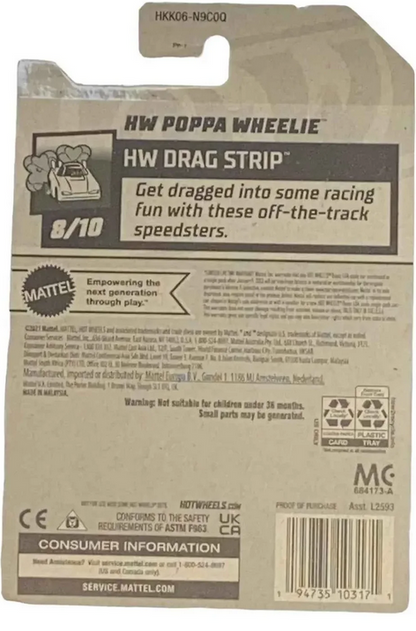 Hot Wheels Poppa Wheelie 186/250 Drag Strip Series 8/10