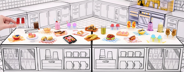 MGA's Miniverse Make It Mini Foods, Cafe Series 3, Novelty Food Toy, Ages 8+