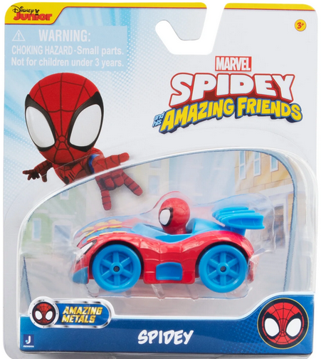 Marvel’s Spidey and His Amazing Friends Amazing Metals - Spidey Web Crawler - 3-inch Die-Cast Play Vehicle
