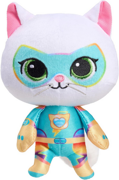 Disney Junior SuperKitties Su-Purr Charged 6.5-inch Small Bitsy Plush Stuffed Animal, Bitsy, Kitten, Kids Toys for Ages 2 Up by Just Play