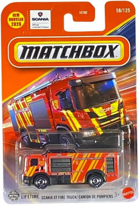 Matchbox Scania XT Fire Truck [Red] 58/125