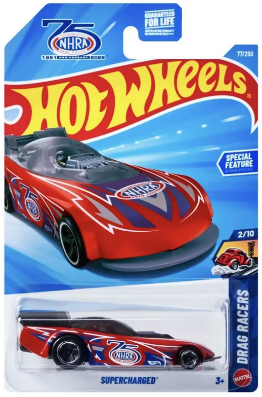 Hot Wheels Supercharged (Red) 77/250 Drag Racers 2/10
