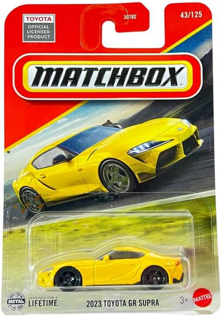 Hot Wheels Match Box 2023 Toyota GR Supra for 3 Years & Above 43/125 (Yellow)