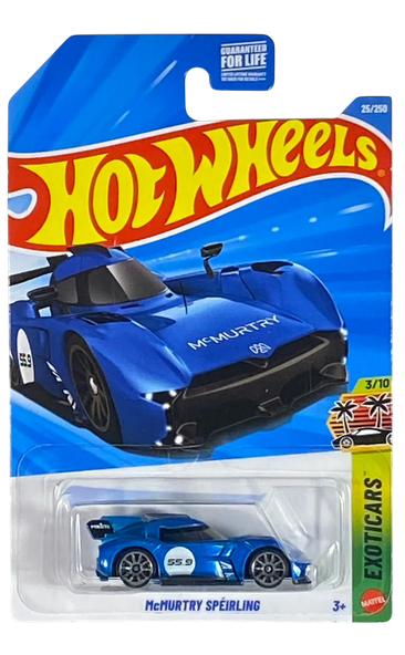 Hot Wheels McMurtry Speirling Blue 25/250 Exoticars 3/10