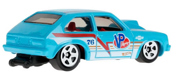 Hot Wheels 1976 Chevy Chevette Blue 76/250 Drag Racers 1/10