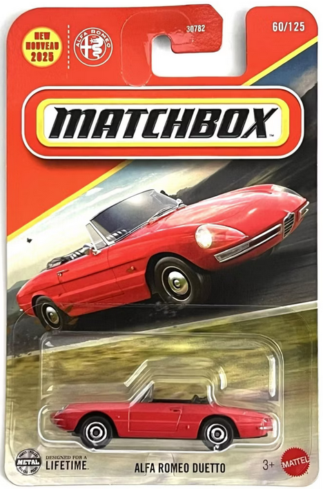 Matchbox Alfa Romeo Duetto Red 60/125