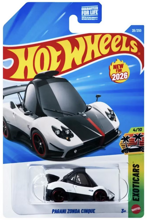 Hot Wheels Pagani Zonda Cinque 26/250 HW Exoticars 4/10