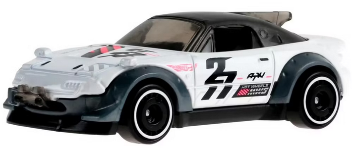 Hot Wheels Mazda MX-5 Miata w/Graphic Design 1/250 HW Dream Garage 1/5