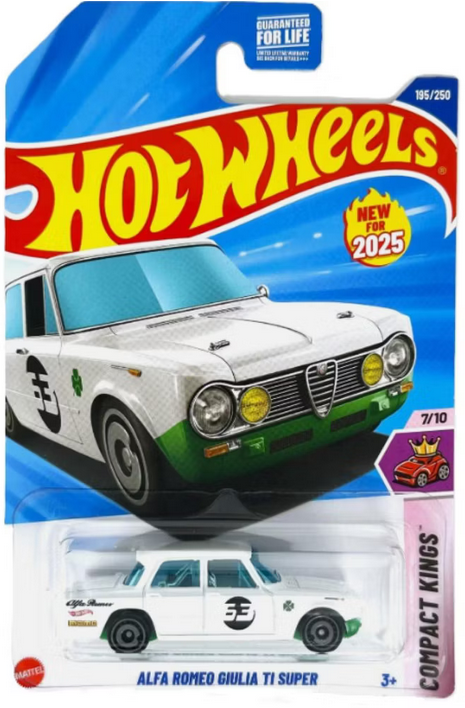 Hot Wheels Alfa Romeo Giulia TI Super White 195/250 Compact Kings 7/10