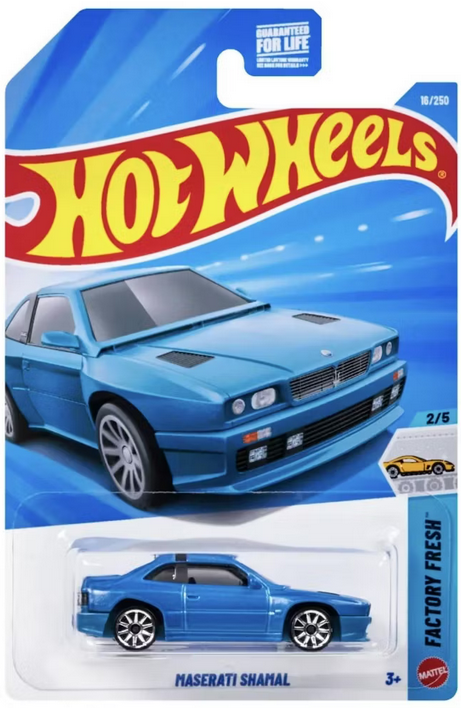 Hot Wheels Maserati Shamal Blue 16/250 Factory Fresh 2/5