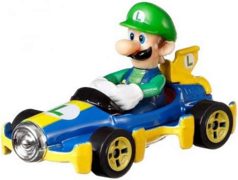 Hot Wheels Mario Kart Luigi Mach 8