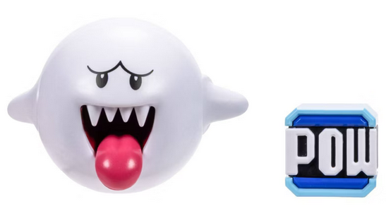Nintendo Super Mario 4" Boo with Pow Block Figure Wave 48