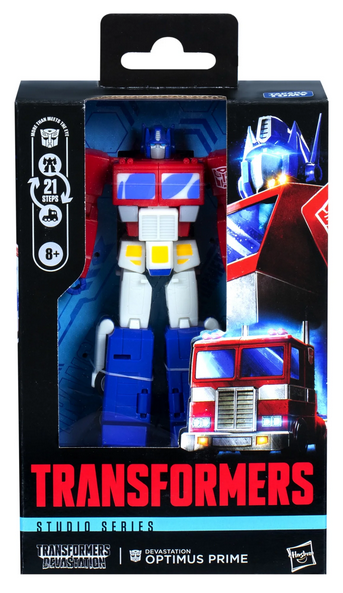 Transformers Studio Series Deluxe Class Transformers: Devastation Optimus Prime 4.5” Action Figure, 8+