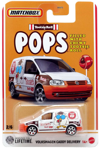 Matchbox Candy Volkswagen Caddy Delivery Diecast Car (Tootsie Roll) 3/5