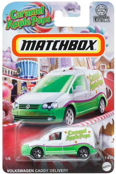 Matchbox Candy 2024 Volkswagen Caddy Delivery Caramel Apple Pops 1/6