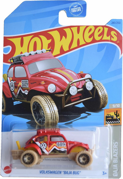 Hot Wheels Volkswagen Baja Bug [red] 241/250 Baja Blazers 9/10