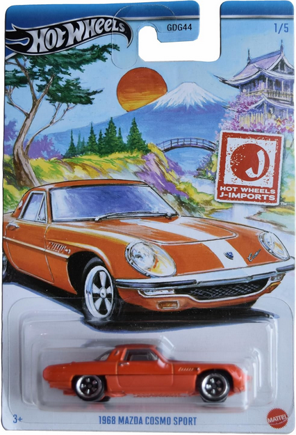 Hot Wheels 1968 Mazda Cosmo Sport, J-Imports 1/5 [Orange]