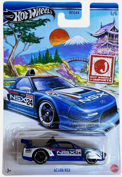 Hot Wheels J-Imports Blue Acura NSX 5/5 Art Card