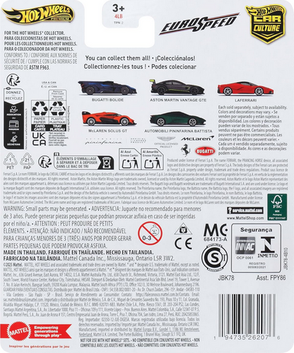 Hot Wheels Premium Car Culture McLaren Solus GT, Eurospeed Vehicle with Real Riders Tires