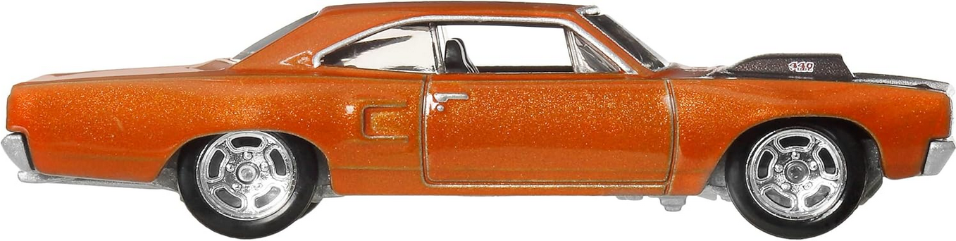 Hot Wheels Premium Fast & Furious 1970 Custom Plymouth Road Runner (Burnt Orange) Real Riders – Metal/Metal – Collector Car 4/5