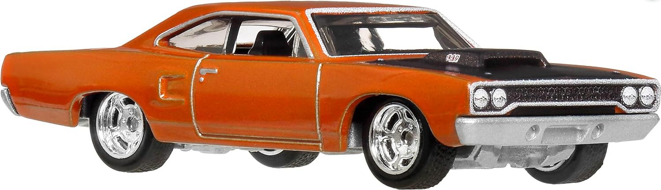 Hot Wheels Premium Fast & Furious 1970 Custom Plymouth Road Runner (Burnt Orange) Real Riders – Metal/Metal – Collector Car 4/5