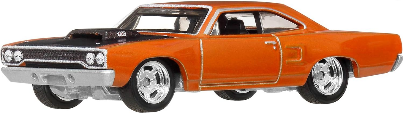Hot Wheels Premium Fast & Furious 1970 Custom Plymouth Road Runner (Burnt Orange) Real Riders – Metal/Metal – Collector Car 4/5