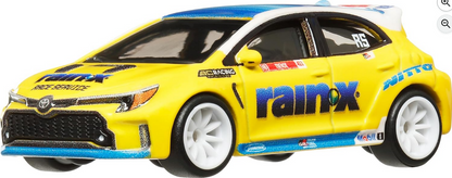 Hot Wheels Premium Toyota Corolla GR Car Culture Collectible Slide Street Vehicle with Real Riders Tires