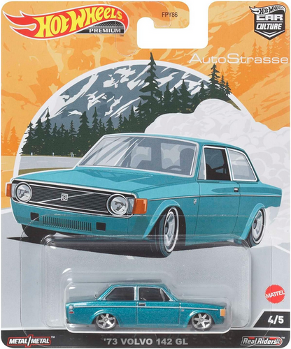 Hot Wheels Premium '73 Volvo 142 GL (Teal) Auto Strasse Car Culture