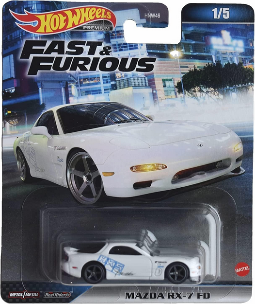 Hot Wheels Premium Mazda RX-7 FD Fast & Furious 1/5