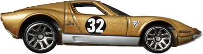 Hot Wheels 1971 Lamborghini Miura SV (Gold), Vintage Racing Club 4/6